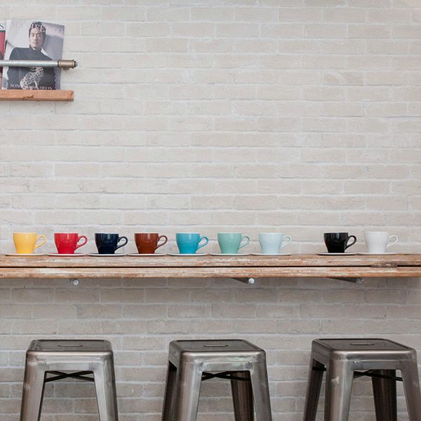 【LOVERAMICS】Tulip Espresso Cup＆Saucer 80ml ホワイト 6客セット