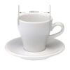 【LOVERAMICS】Tulip Cappuccino Cup＆Saucer 180ml ホワイト 6客セット