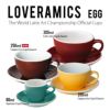 【LOVERAMICS】Egg Espresso Cup＆Saucer 80ml ホワイト 6客セット