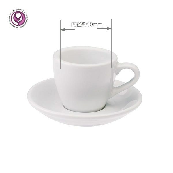 【LOVERAMICS】Egg Espresso Cup＆Saucer 80ml ブラック 6客セット