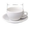 【LOVERAMICS】Egg Cappuccino Cup＆Saucer 200ml ホワイト 6客セット