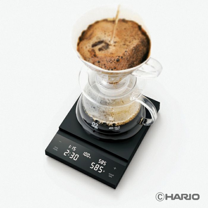 【hario/ハリオ】コーヒースケール ポラリス ブラック CST-2000-B