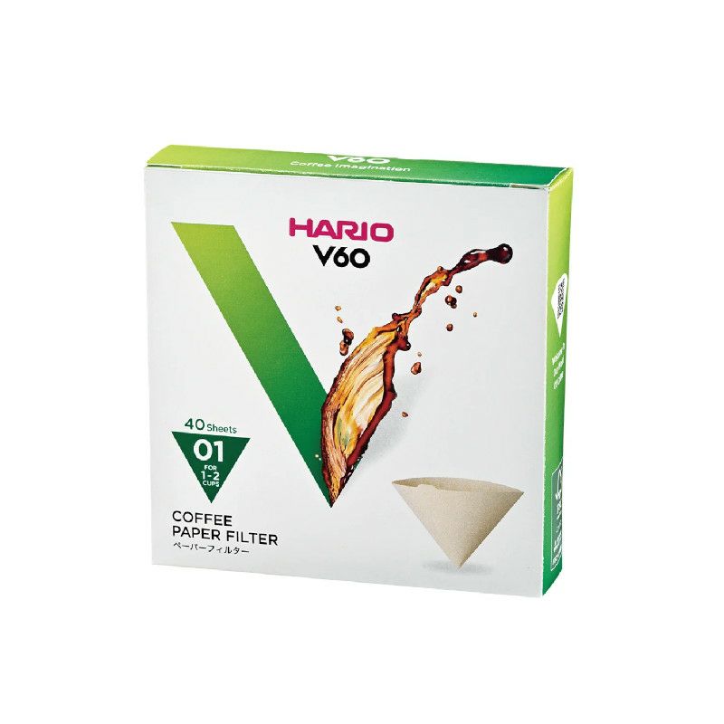 【hario/ハリオ】V60用ペーパーフィルター01M 40枚 個箱入り VCF-01-40M
