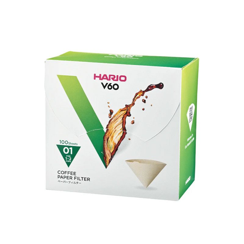 【hario/ハリオ】V60用ペーパーフィルター01M 100枚 個箱入り VCF-01-100MK