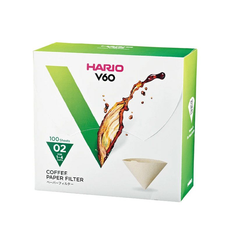 【hario/ハリオ】V60用ペーパーフィルター02M 100枚 個箱入り VCF-02-100MK