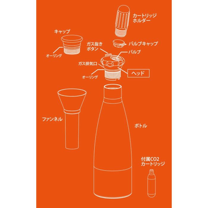 【MOSA】 0.75L S.S. SODA SPLASH SSD7-05 303338
