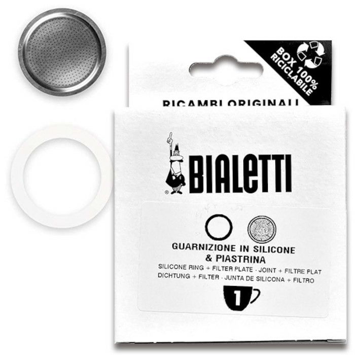 【bialetti/ビアレッティ】部品 モカエキスプレス 1カップ用 パッキン+フィルターセット